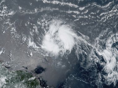 La tormenta subtropical Don se formó el viernes 14 de julio de 2023 en el centro del Océano...